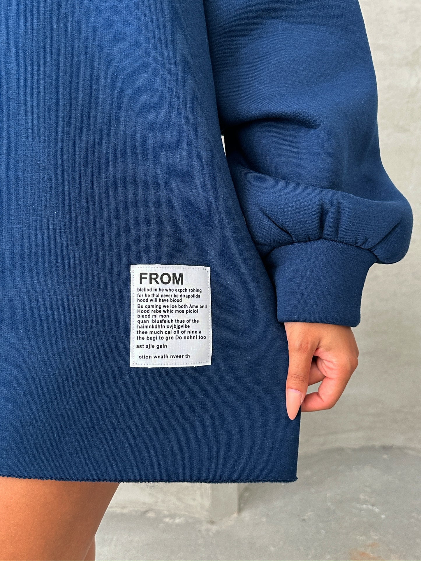 HOODIE DRESS (ZWART)