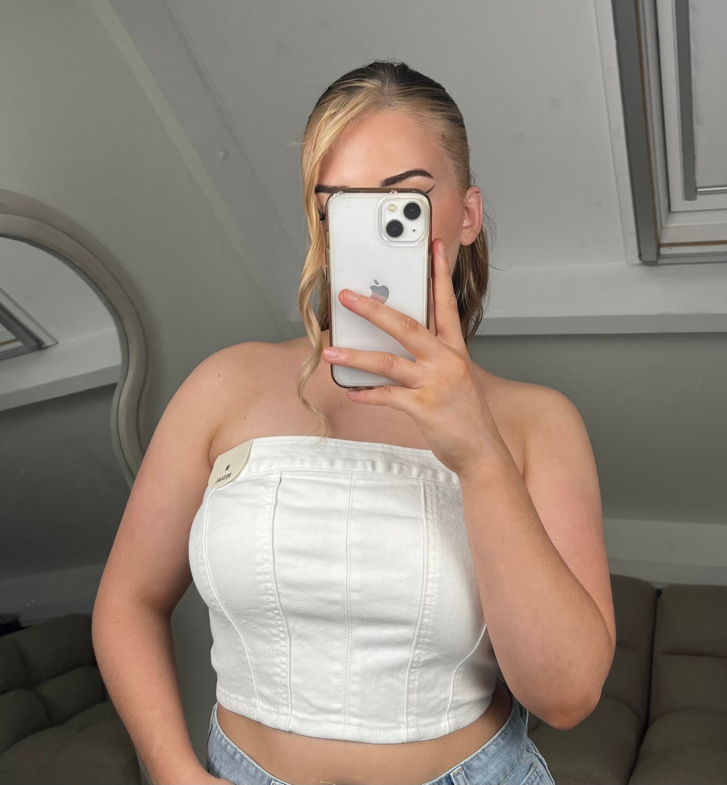 DENIM TOP (WIT)