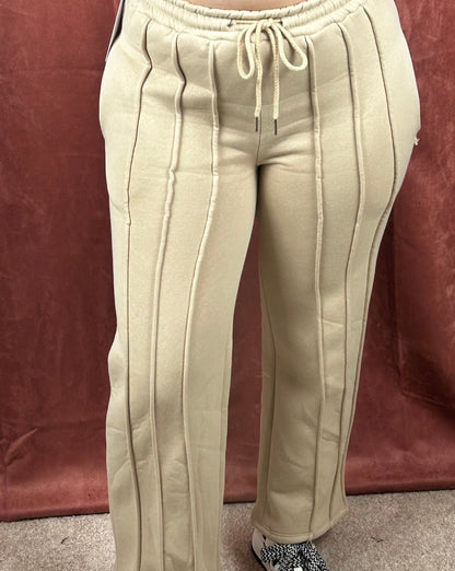 STRIPE JOGGER (BEIGE)