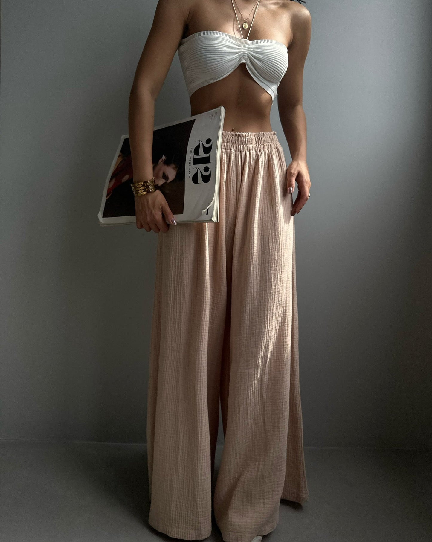 LINNEN BROEK (BEIGE)