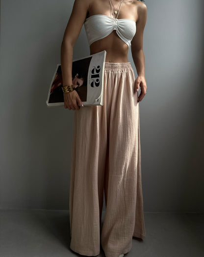 LINNEN BROEK (BEIGE)